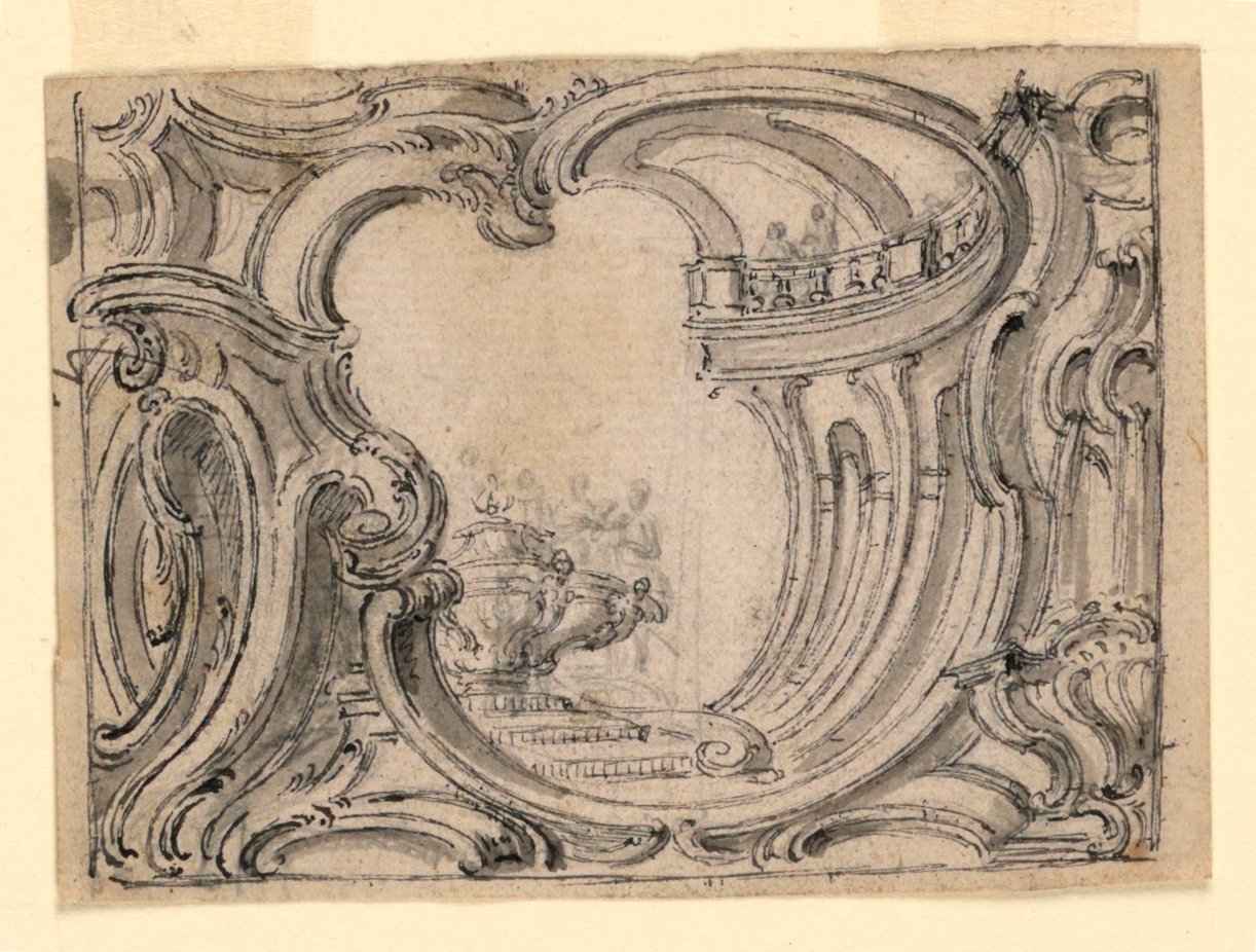Conception pour un panneau ornemental - Juste Aurèle Meissonnier