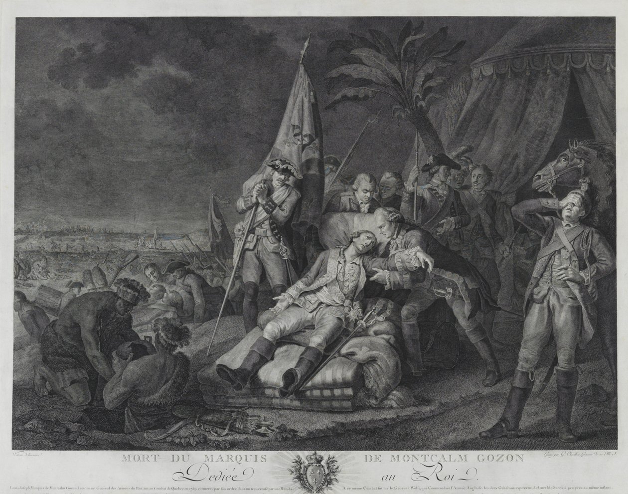 Mort du Marquis de Montcalm Gozon - Juste Chevillet