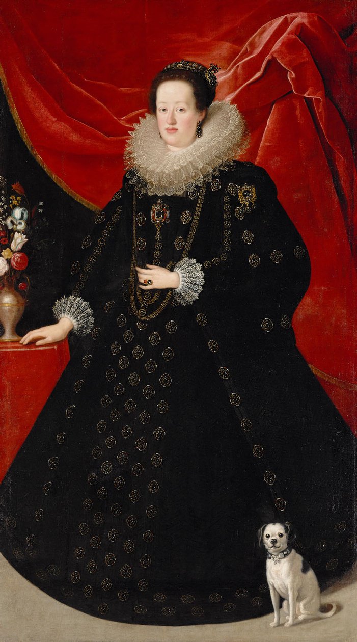 Éléonore Gonzaga (1598-1655), impératrice en robe noire - Justus Sustermans