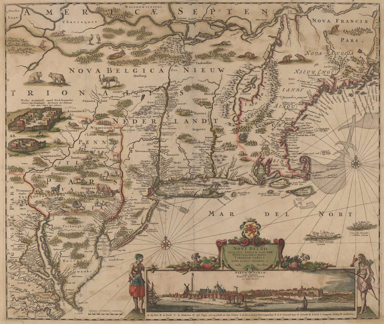 Americae Septentrionalio - Justus Danckerts