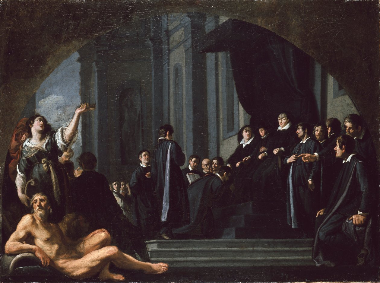 Les sénateurs de Florence prêtant allégeance à Ferdinando II de