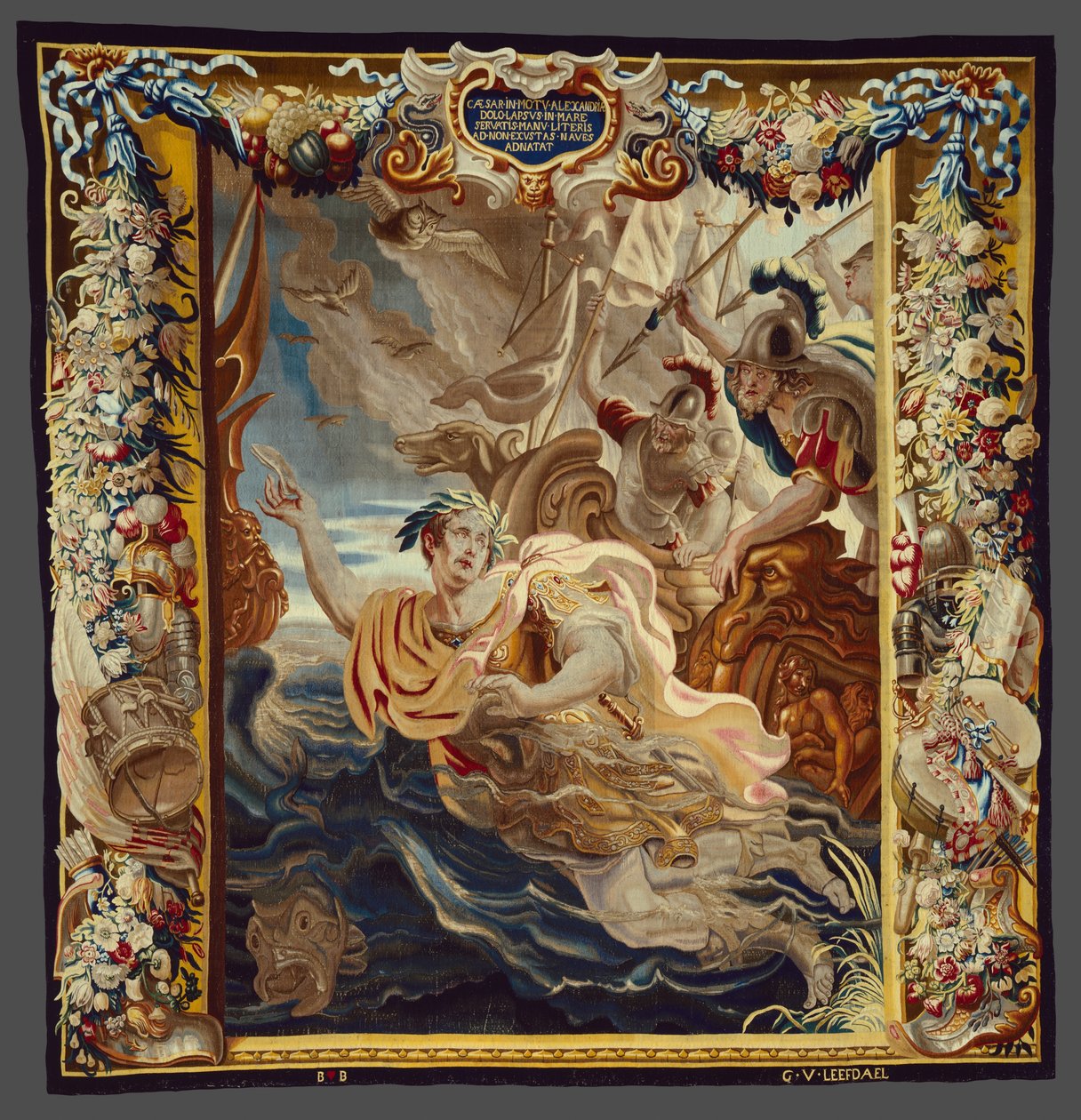César se jette dans la mer tiré de L