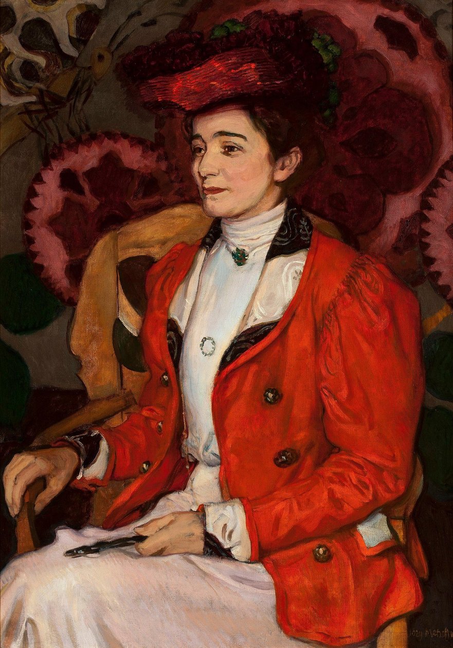 Portrait of Iza Axentowicz née Giełgud - Józef Mehoffer