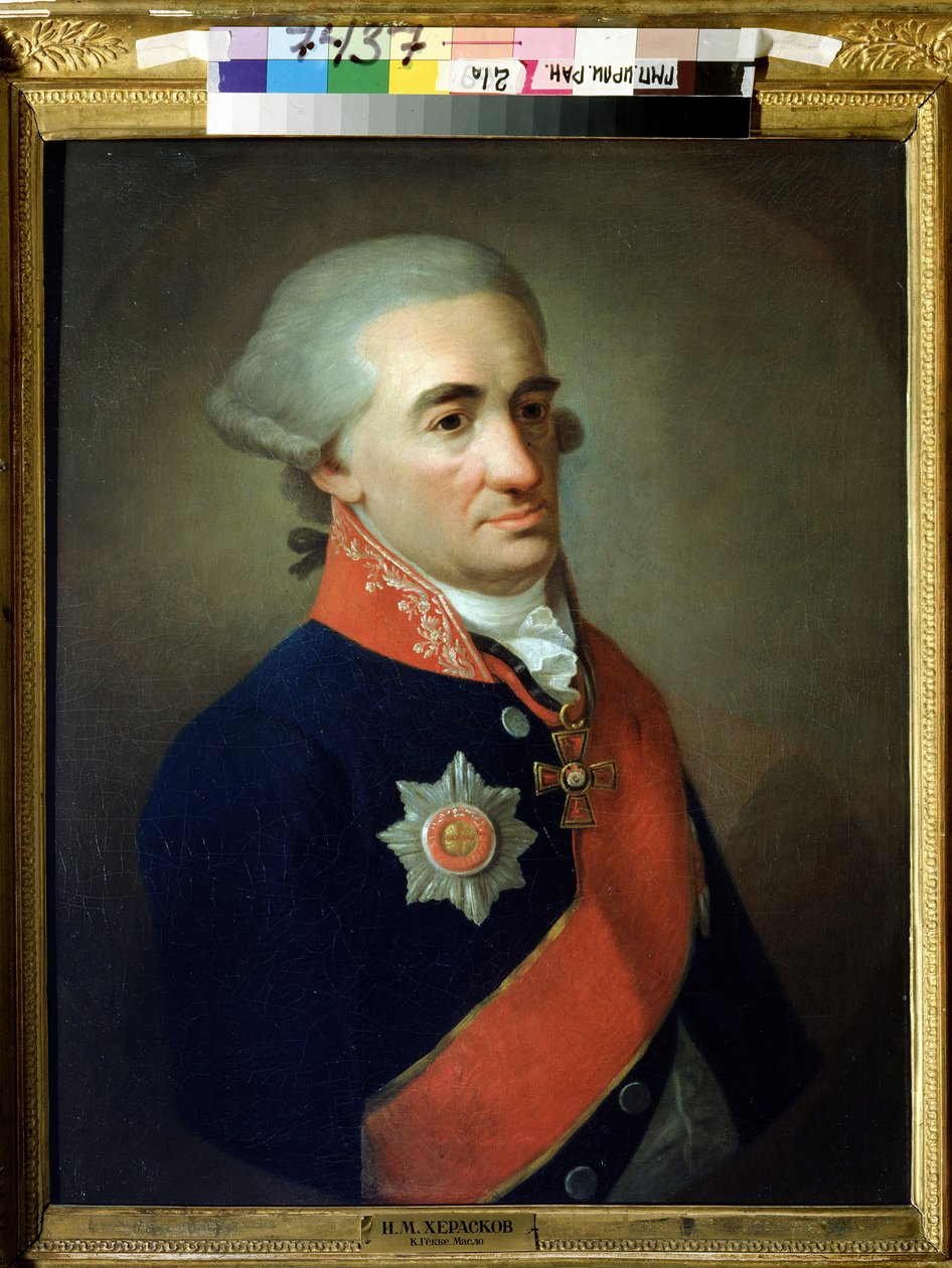 Portrait du poète et écrivain russe Mikhaïl M. Heraskov - K. Goekke