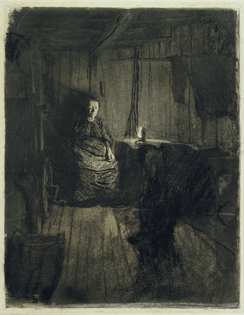 Not (Version rejetée de « Une révolte des tisserands », 1er état) - Käthe Kollwitz