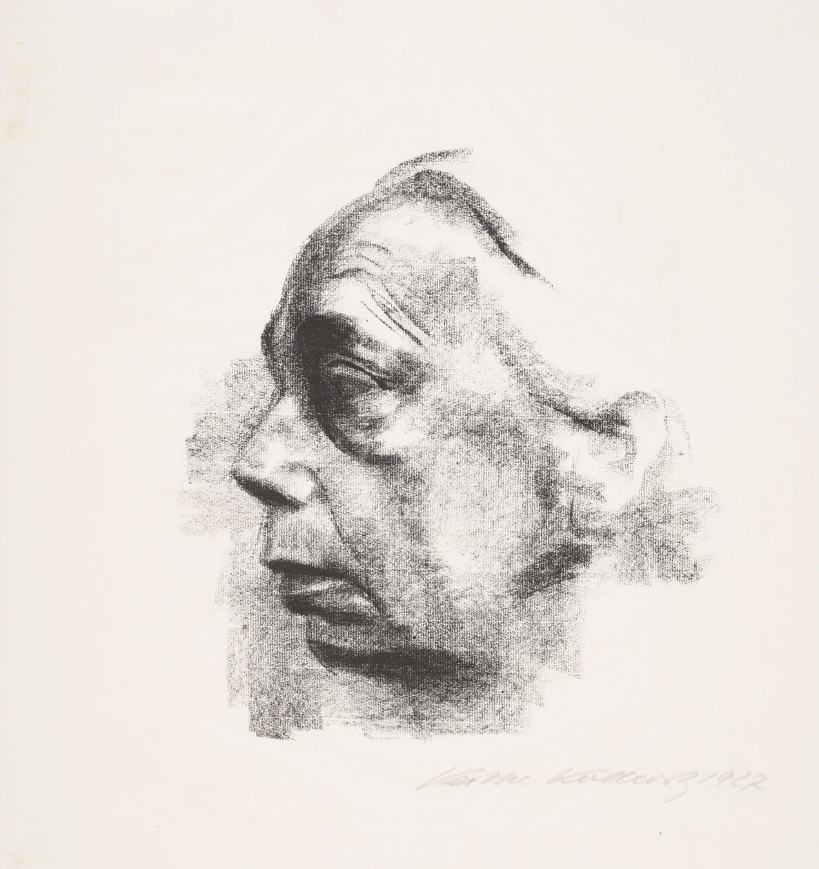 Autoportrait de profil (Autoportrait de profil) - Käthe Kollwitz