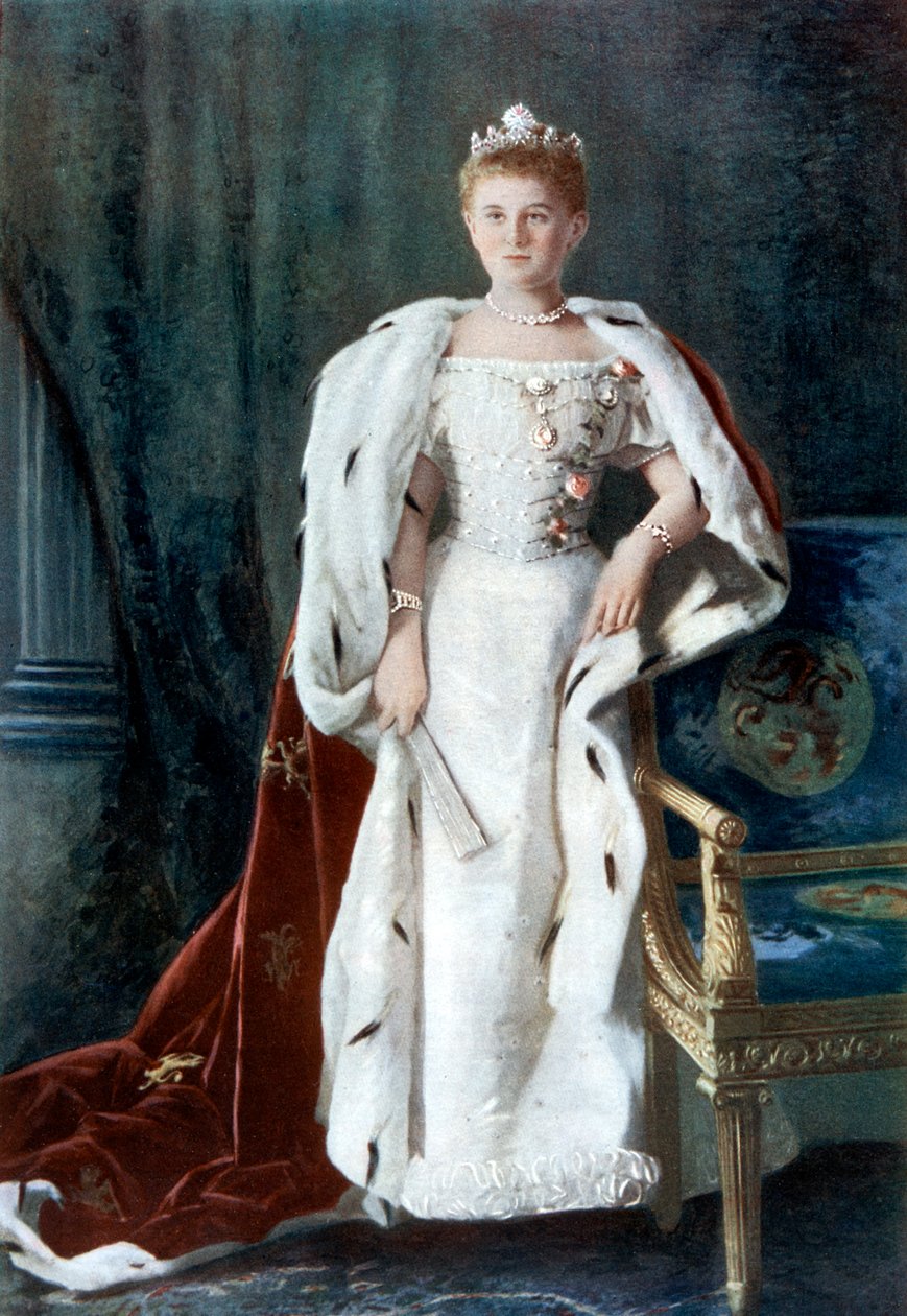 Reine Wilhelmine des Pays-Bas, début du 20e siècle - Kaineke