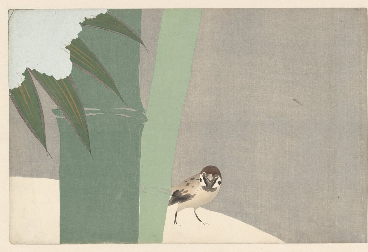 Bambou sous la neige Settchu take Fleurs de cent mondes Momoyogusa, dl. 1 - Kamisaka Sekka