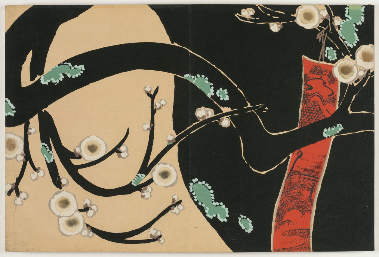 Fleurs de Cent Mondes (Momoyogusa) : Prunier - Kamisaka Sekka