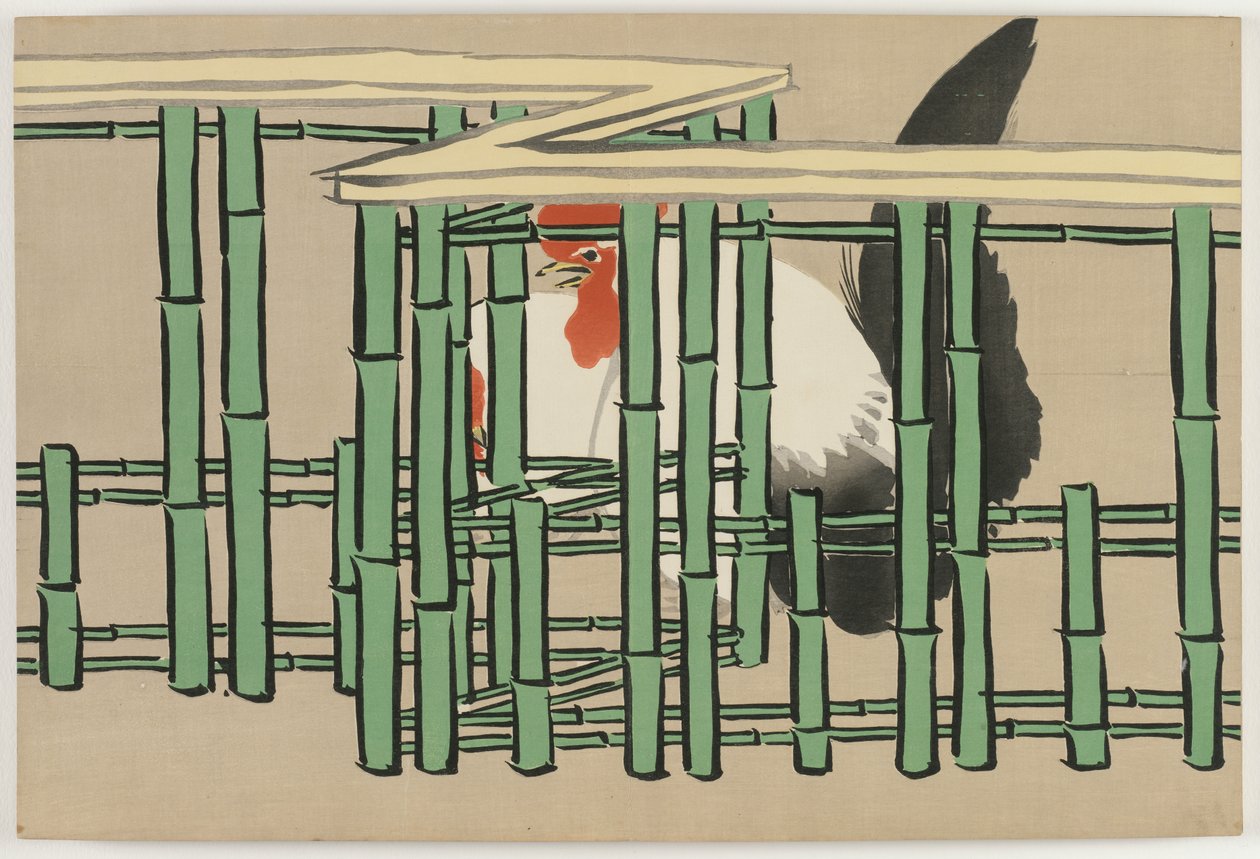Fleurs de Cent Mondes (Momoyogusa) : Coq - Kamisaka Sekka