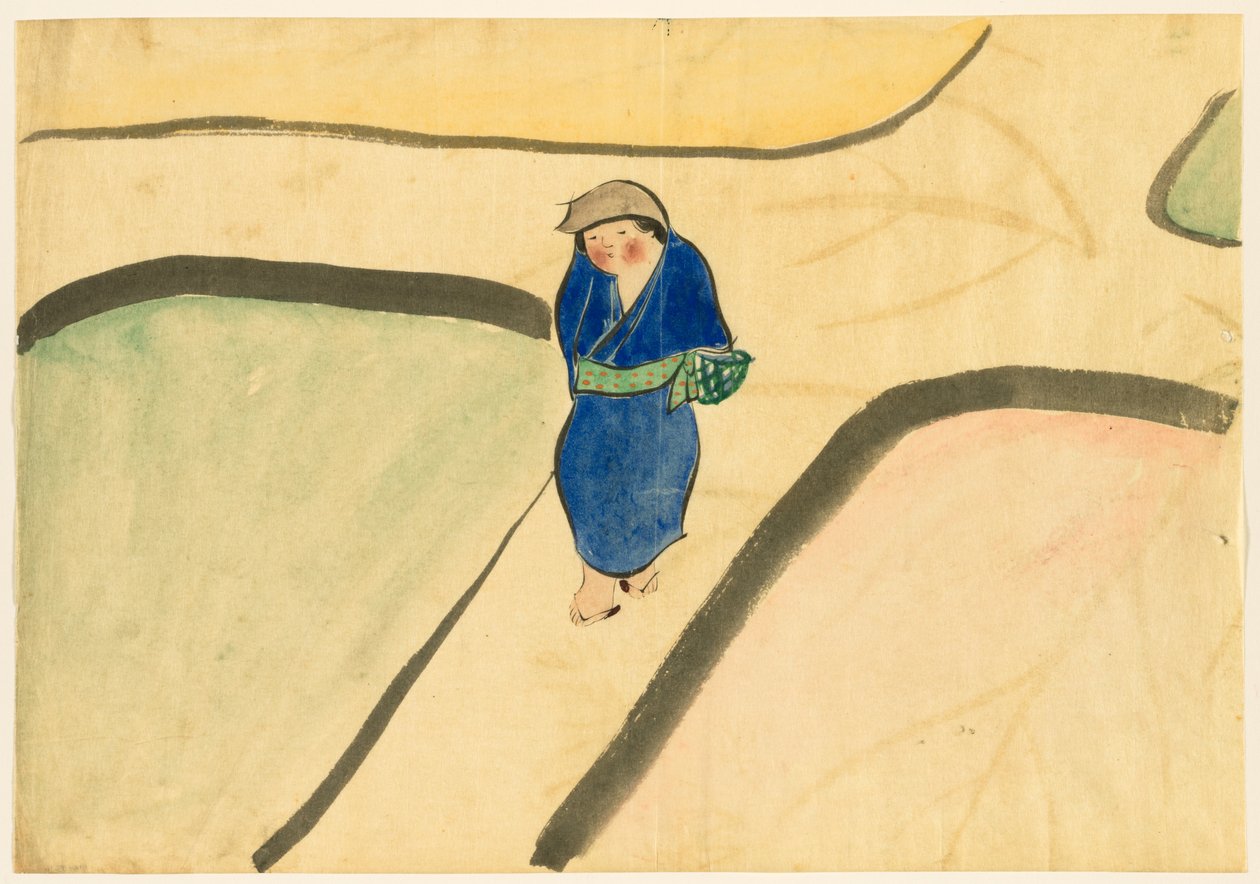Fleurs de Cent Mondes (Momoyogusa) : Champ de Printemps (Haru no tanomo) - Kamisaka Sekka