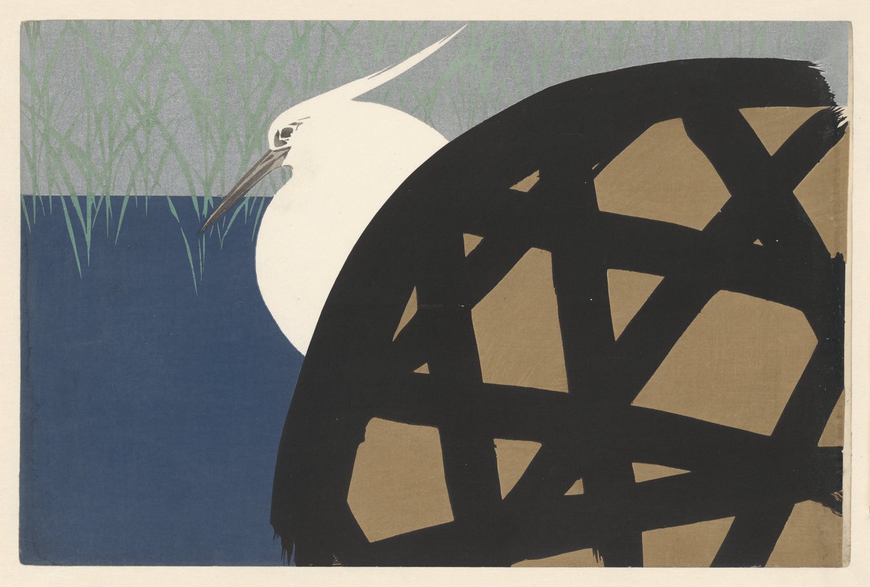 Héron blanc, 1909 - Kamisaka Sekka