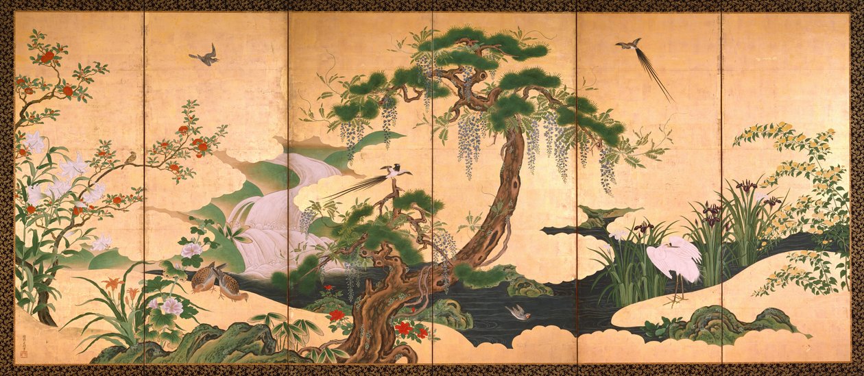 Oiseaux et fleurs du printemps et de l