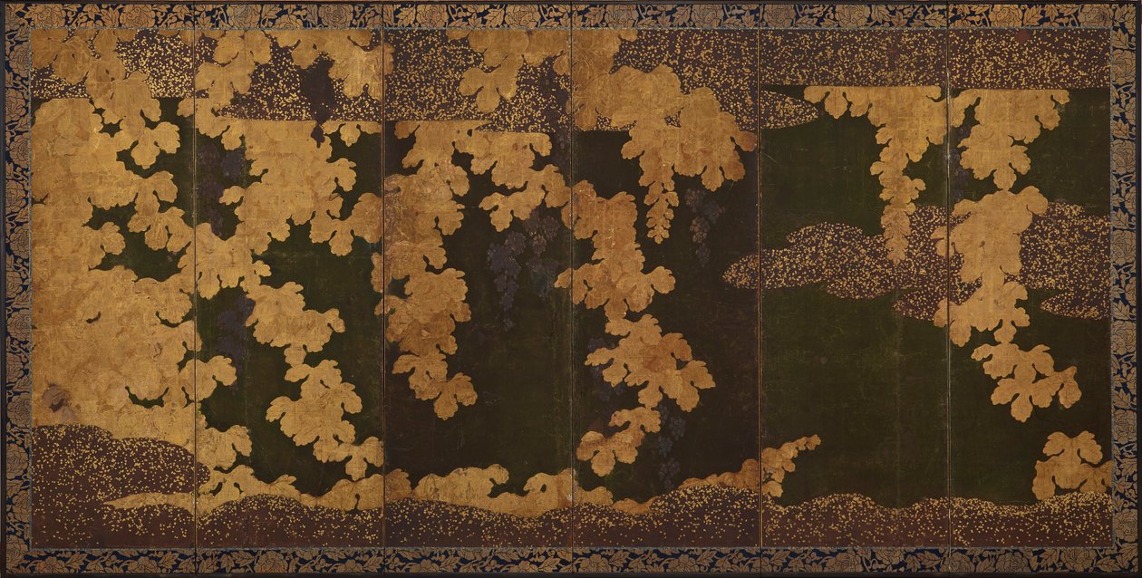Vignes, période Momoyama - Kano Eitoku