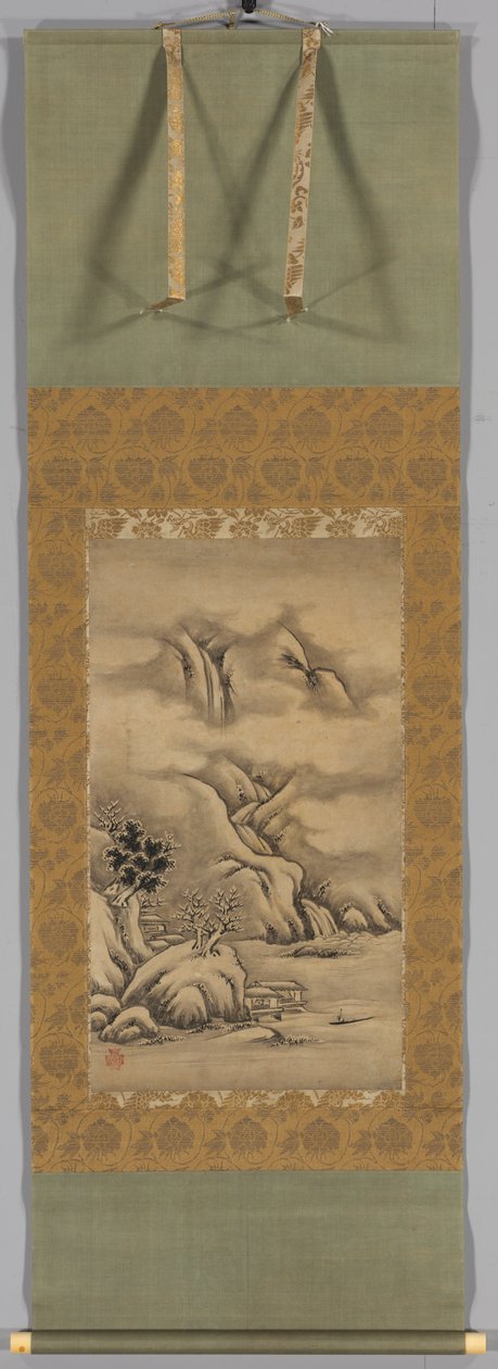 Paysages saisonniers : Hiver, milieu à fin des années 1500 - Kano Hideyori