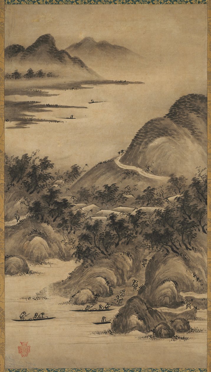 Paysages saisonniers, milieu à fin du XVIe siècle - Kano Hideyori