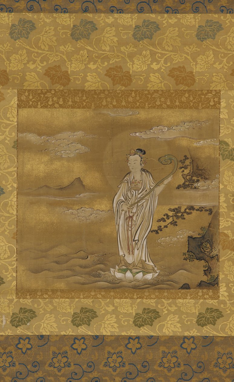 Bodhisattva traversant la mer, période Edo, XVIIe siècle - Kanō Tan’yū