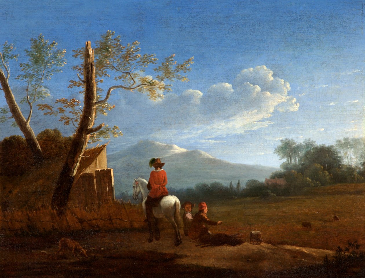 Paysage avec chasseurs d