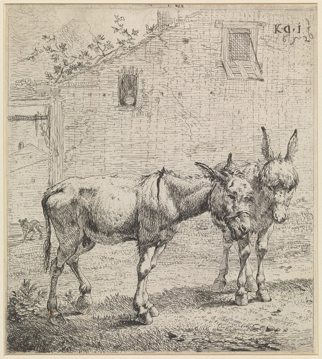 Les deux ânes - Karel Dujardin