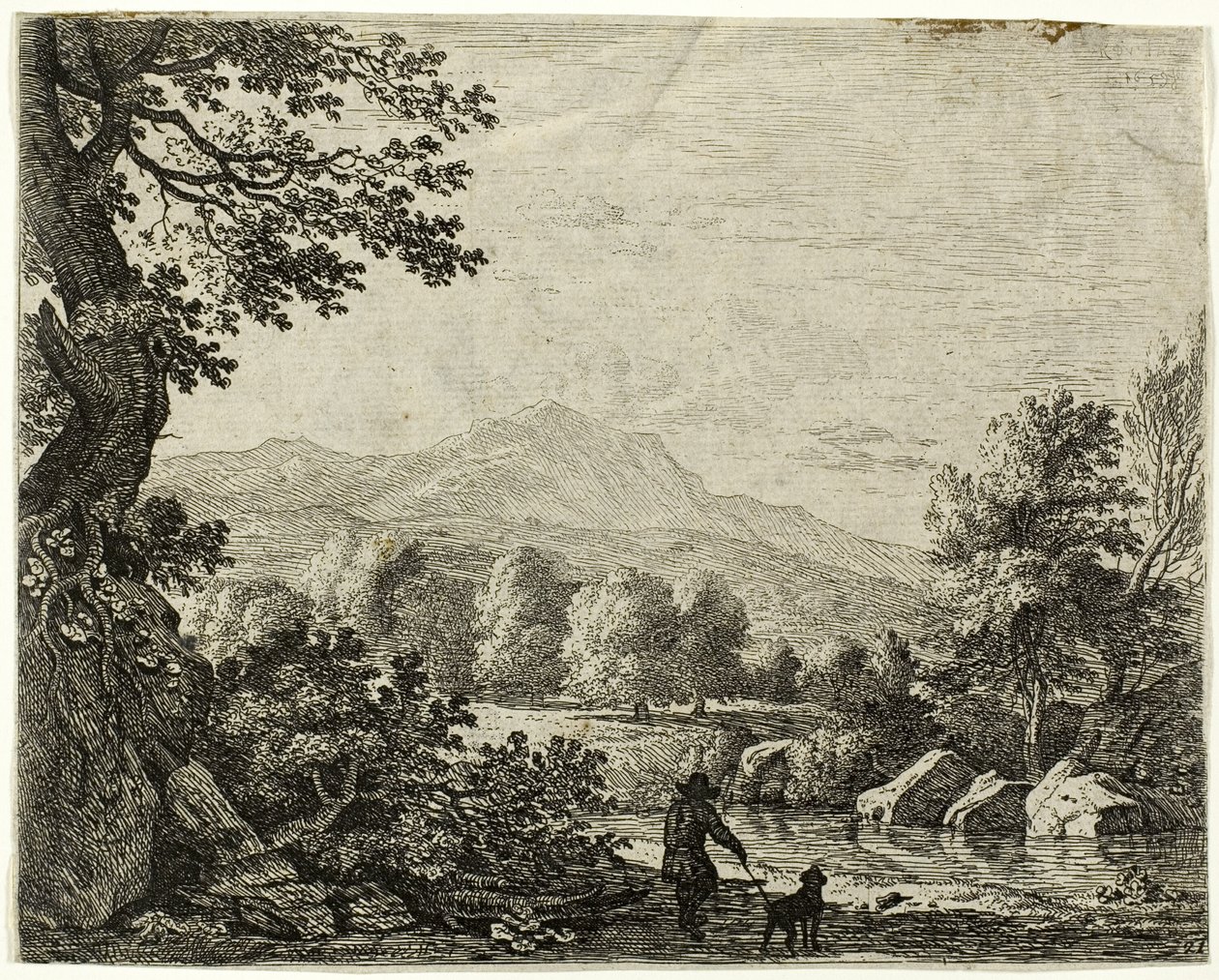 Homme avec un chien - Karel Dujardin