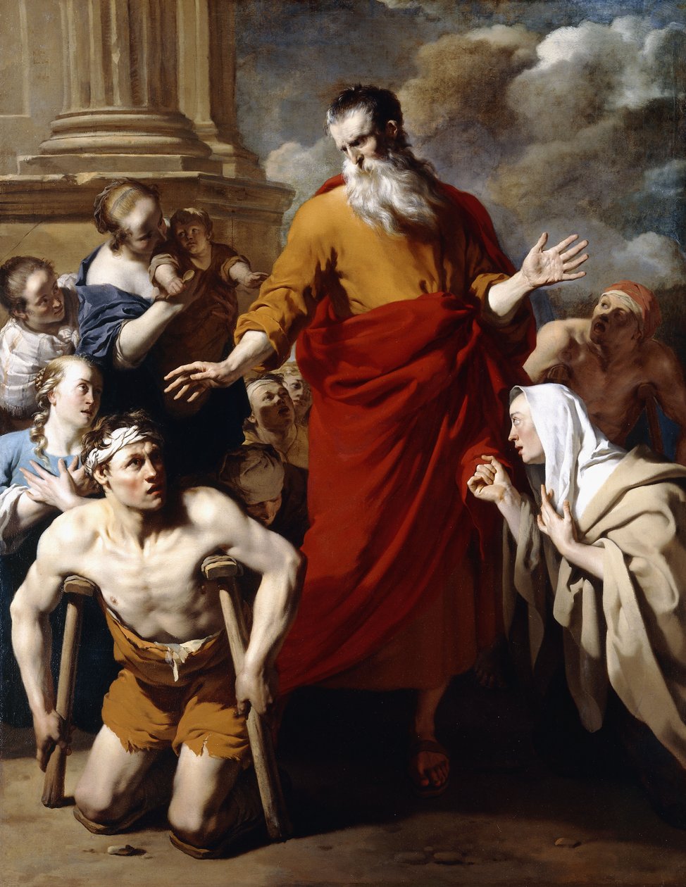 Saint Paul guérissant les malades à Lystre - Karel Dujardin