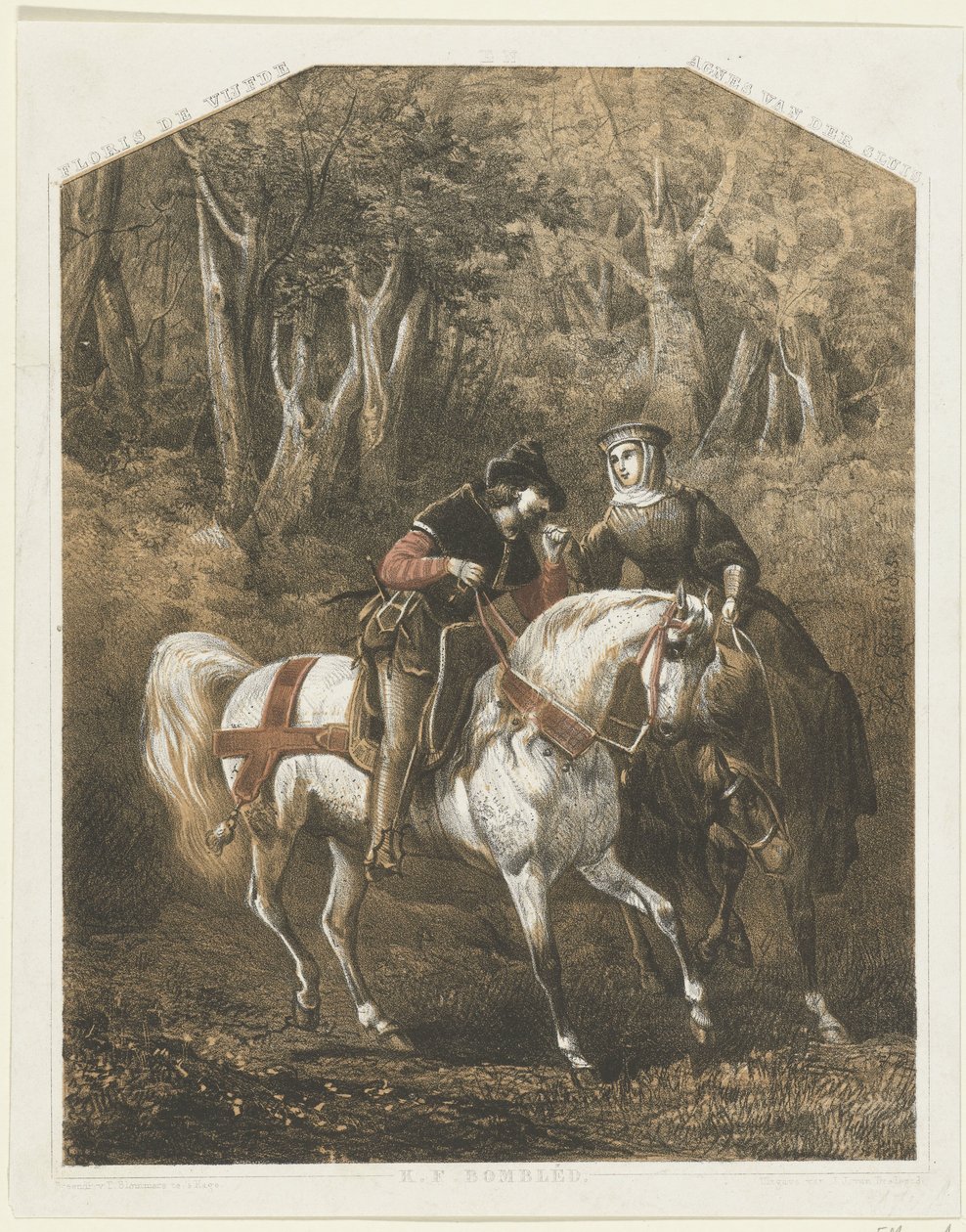 Floris V et Agnes van der Sluis, ca. 1270-1280 - Karel Frederik Bombled