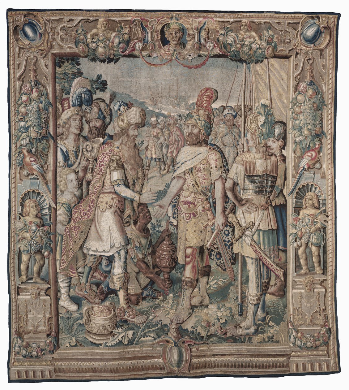 Antoine remporte la seule victoire romaine sur les Parthes - Karel van II Mander