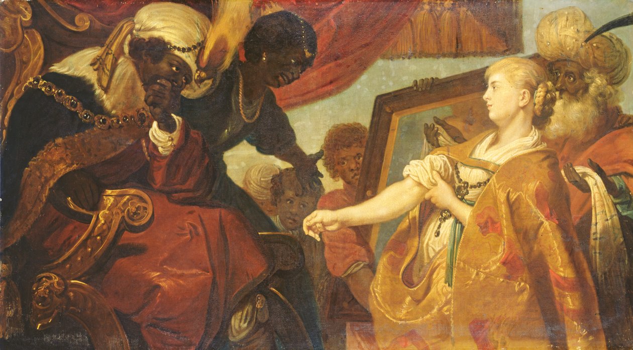 Chariclea montre Persina et Hydaspes - Karel van Mander III