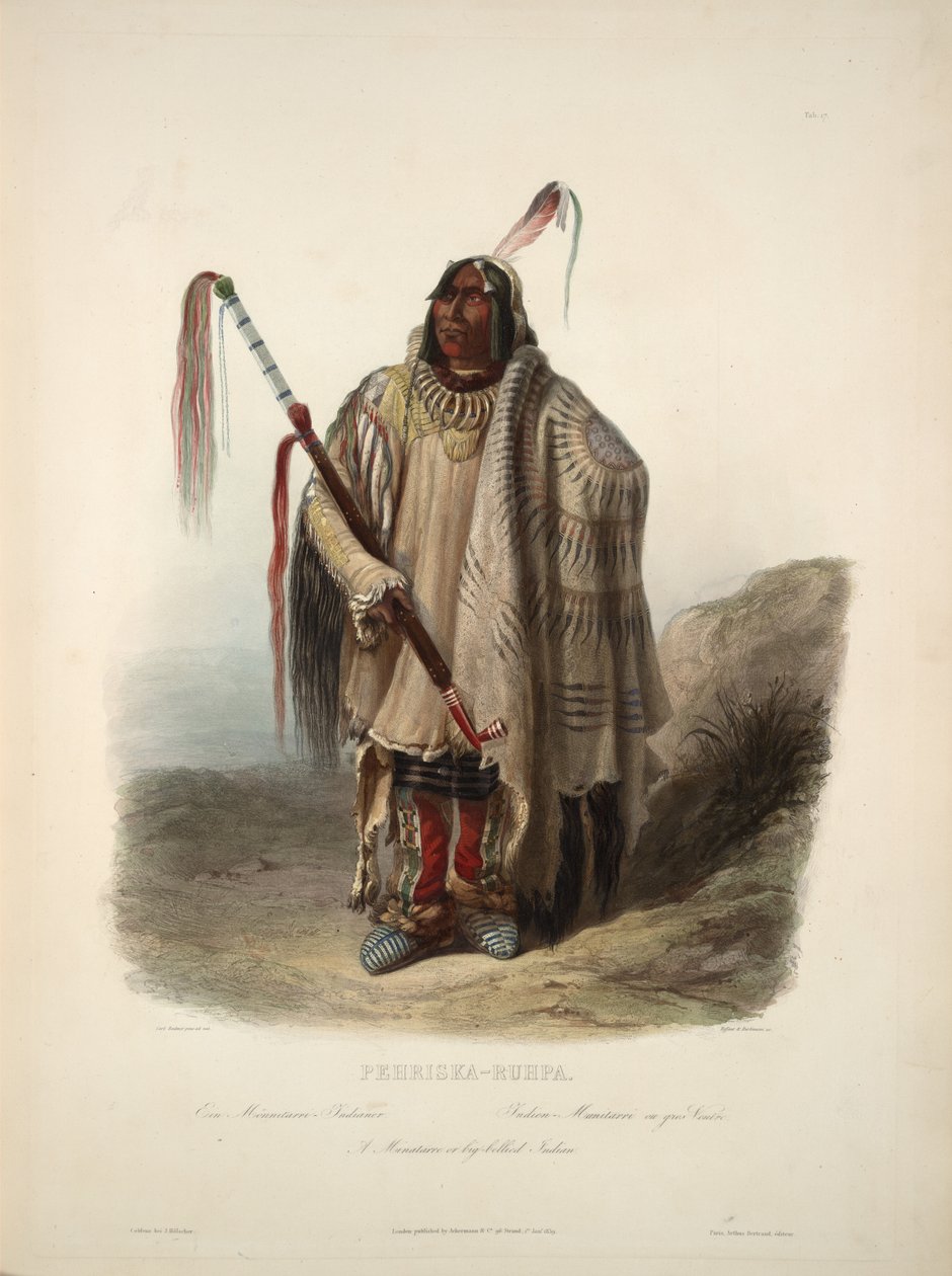 Un Minatarre ou Indien au gros ventre - Karl Bodmer