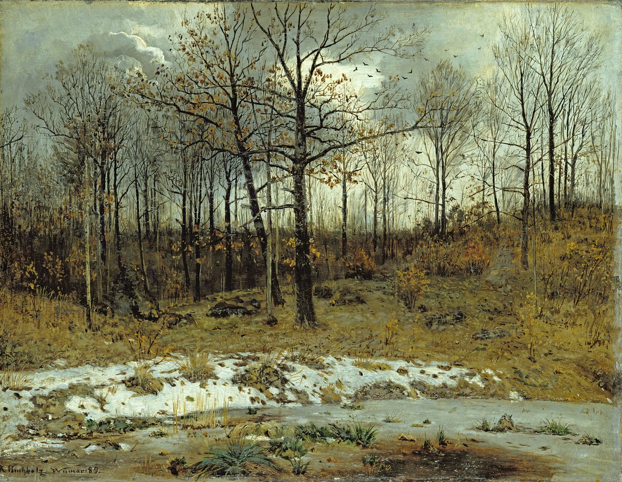Dernière neige à Weimar, 1889 - Karl Buchholz