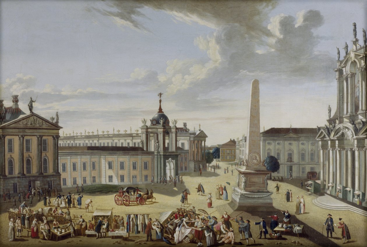 Ancien marché de Potsdam avec le palais de la ville - Karl Christian Wilhelm Baron