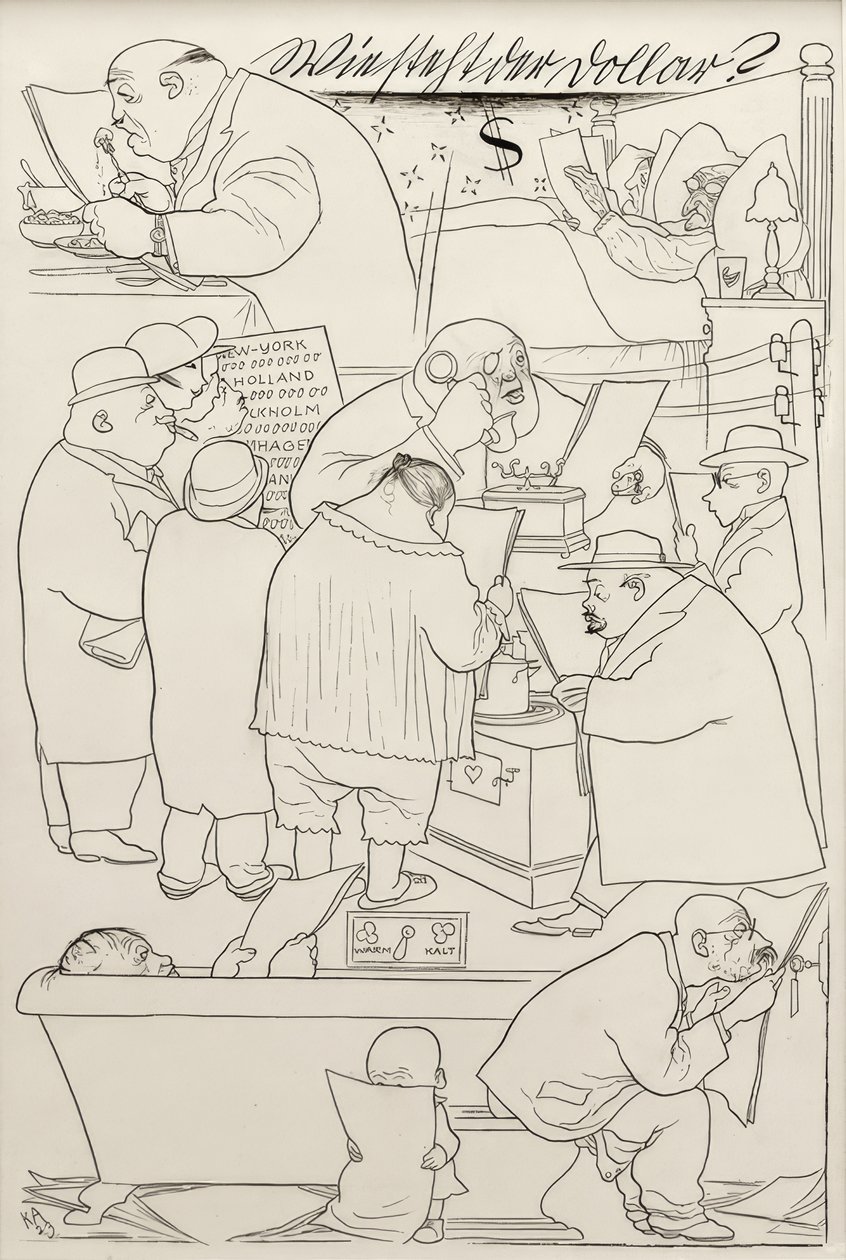 Comment se porte le dollar  - Karl Arnold