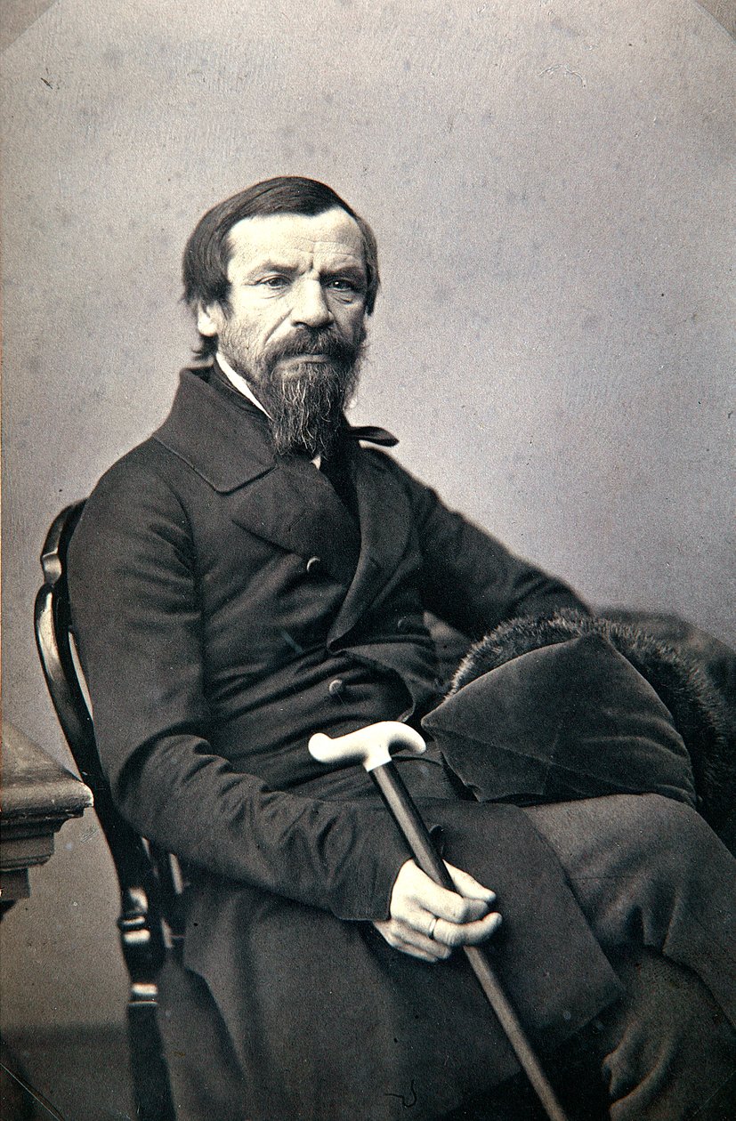 Mikhaïl Pogodine, historien et journaliste russe, 1850s - Karl August Bergner