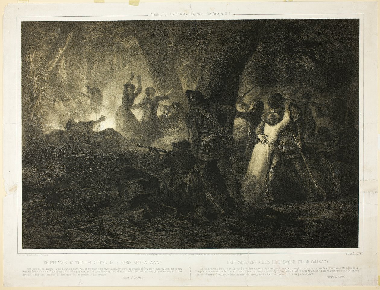 Délivrance des filles de Daniel Boone et Callaway, planche 2 de l