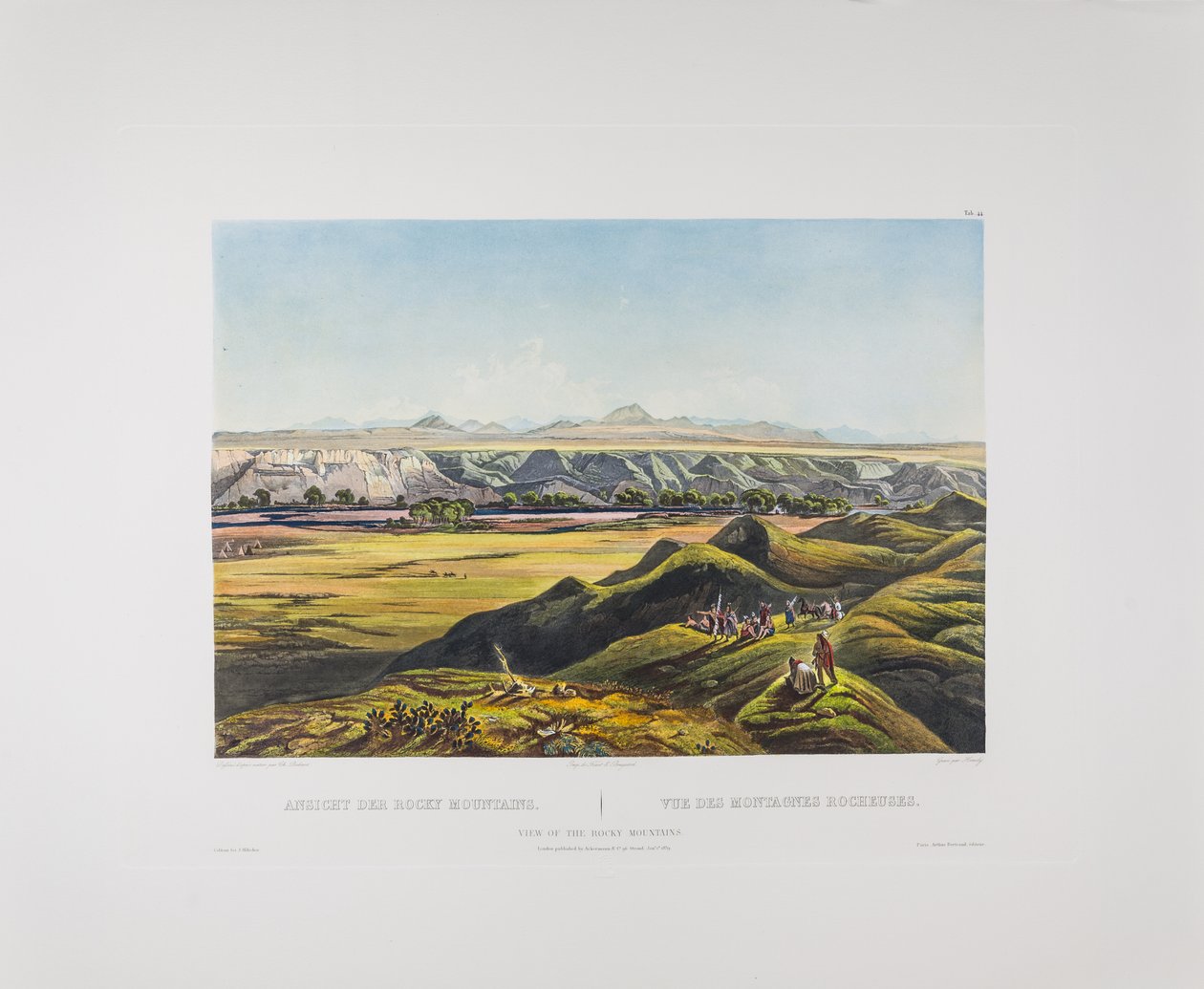 Tableau 44. Vue des montagnes Rocheuses, l