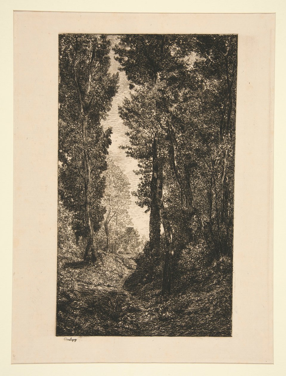 Route montante à Auvers - Karl Daubigny