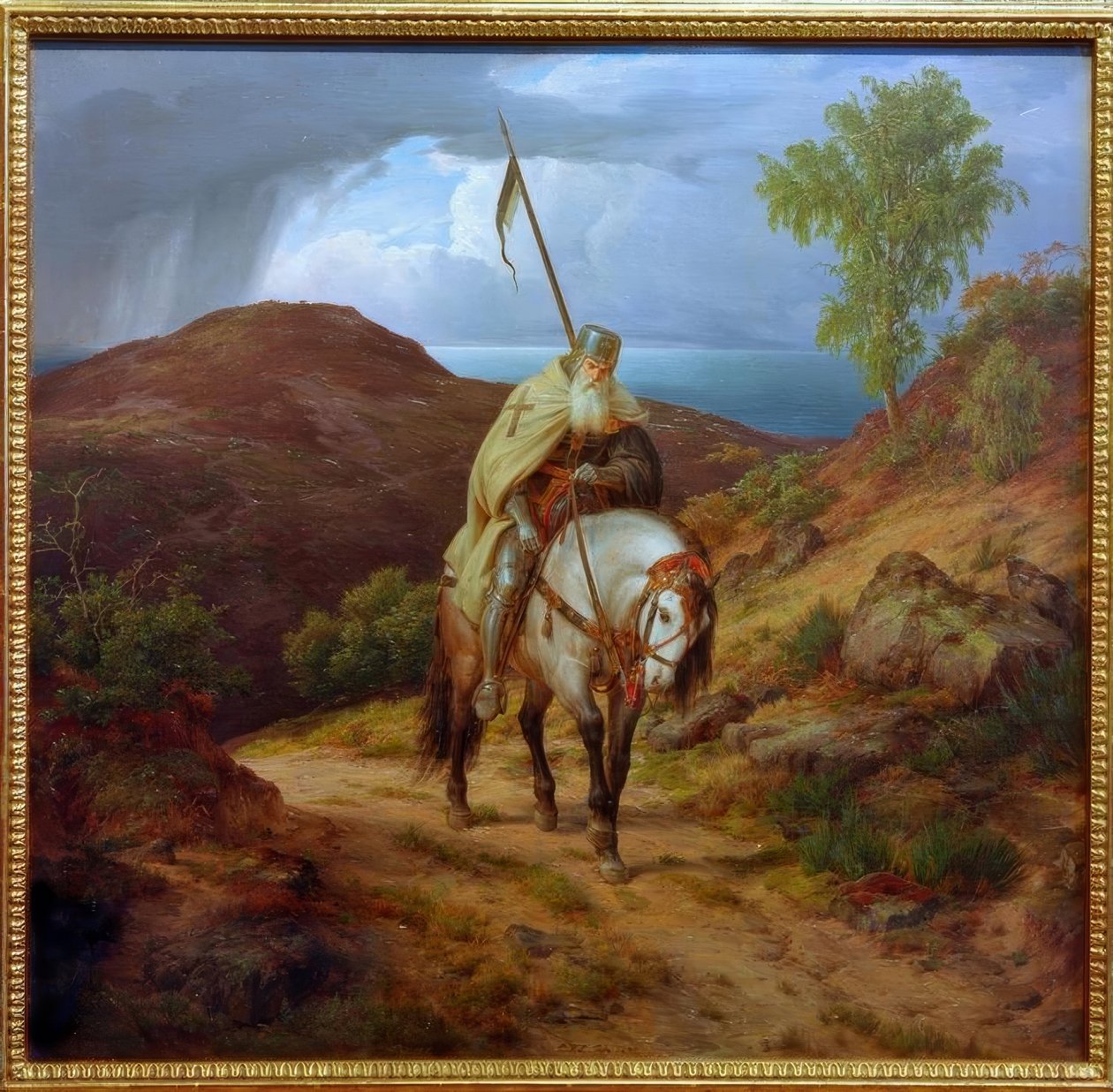 Croisé revenant - Carl Friedrich Lessing