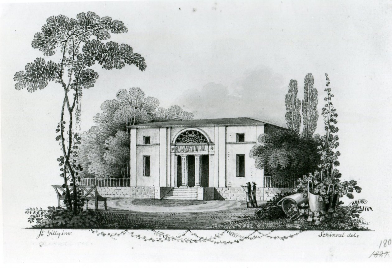 Berlin. La maison de campagne Simon et projet pour la maison de campagne Mölter - Karl Friedrich Schinkel