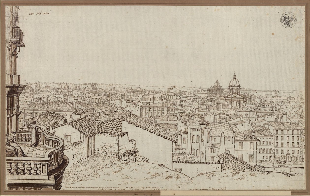 Vue sur Rome depuis l