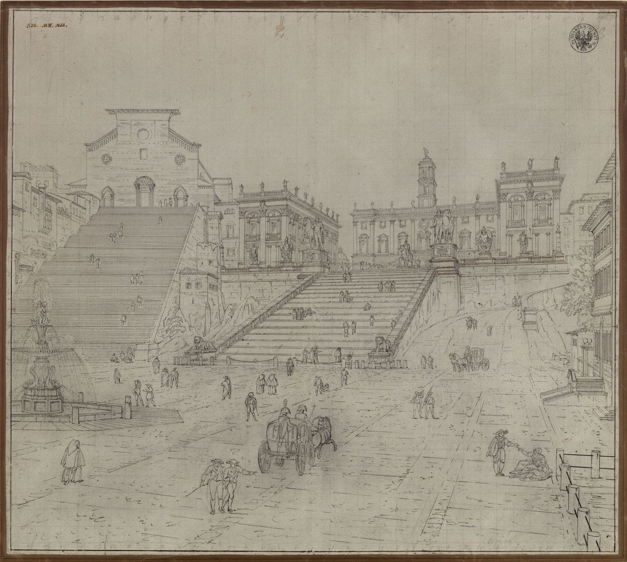 « Le Capitole à Rome » / Vue sur l