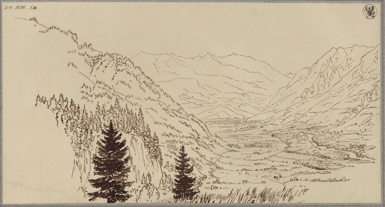 La vallée de Gastein - Karl Friedrich Schinkel