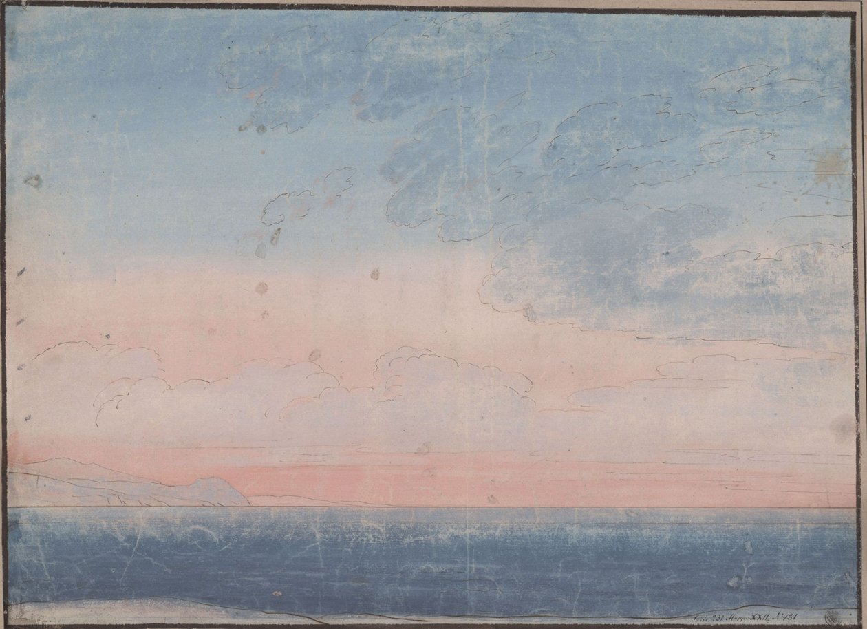 Décoration à usage général. Horizon marin méridional - Karl Friedrich Schinkel