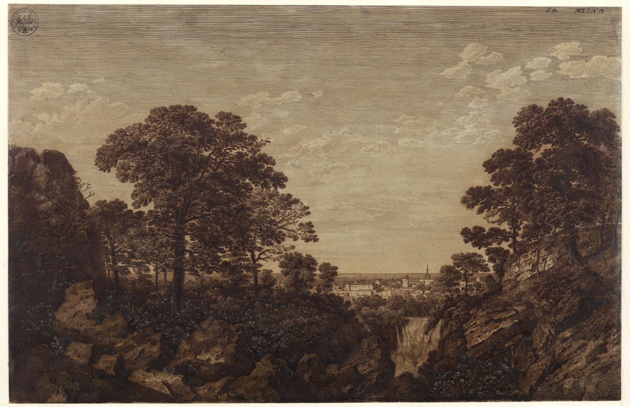 Paysage près de Tivoli - Karl Friedrich Schinkel