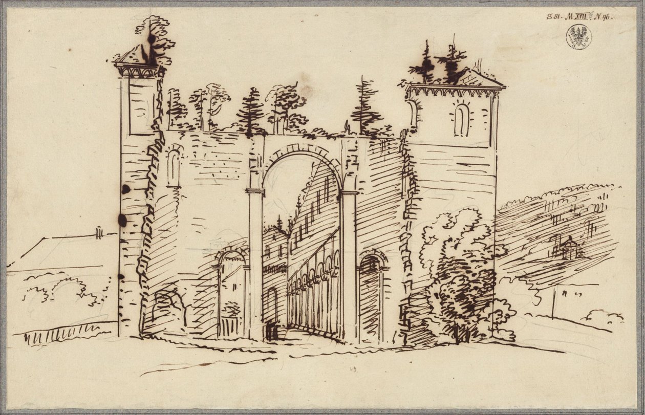 Ruines du monastère de Paulinzella. Vue de l