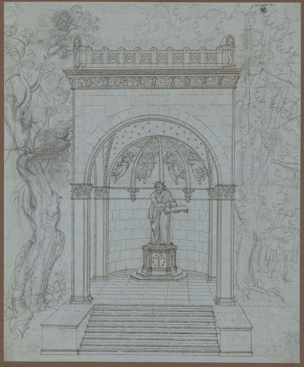 Mansfeld. Projet de monument dédié à Luther - Karl Friedrich Schinkel