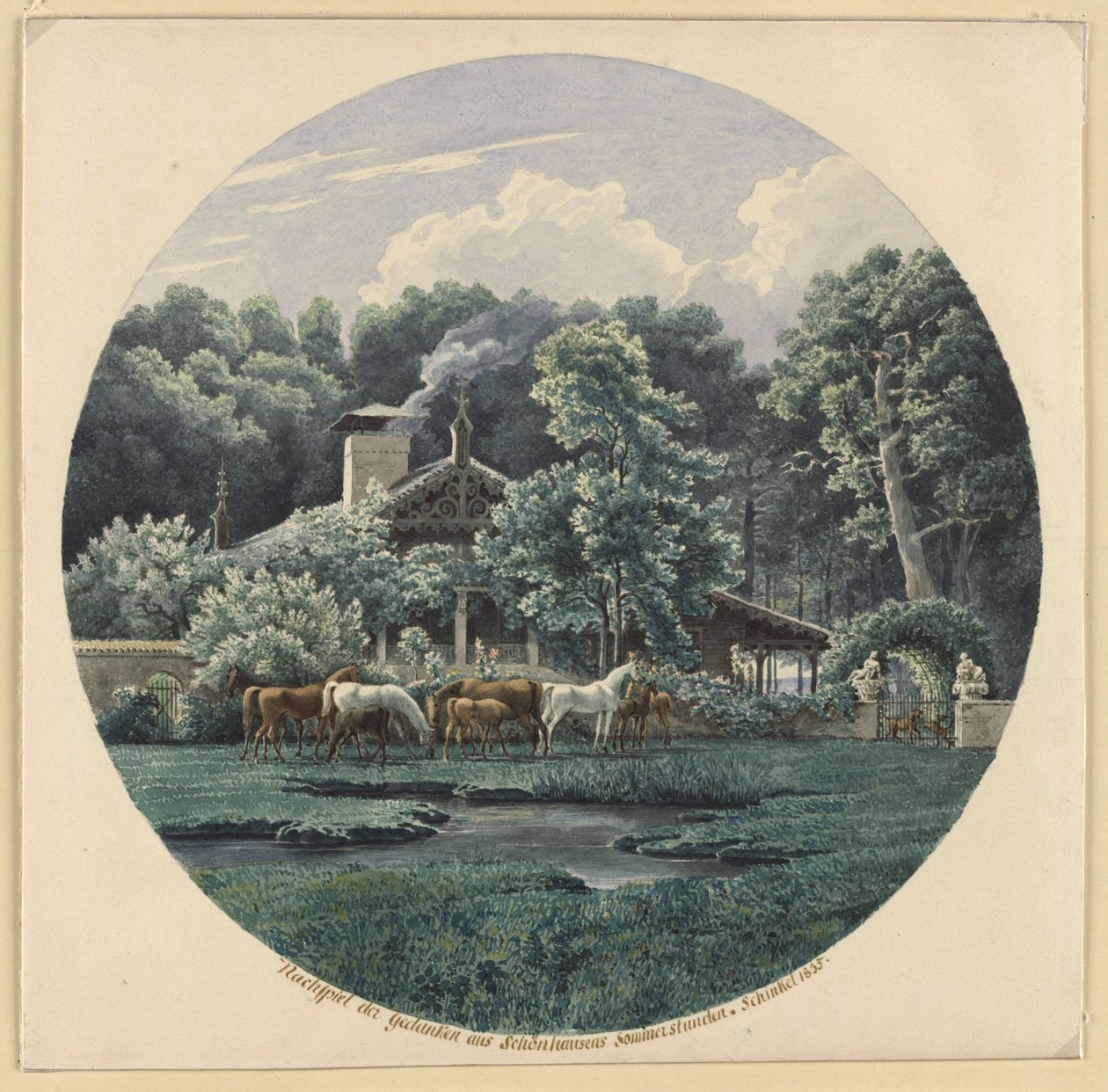 Niederschönhausen, près de Berlin. La maison de vacances de Beuth - Karl Friedrich Schinkel
