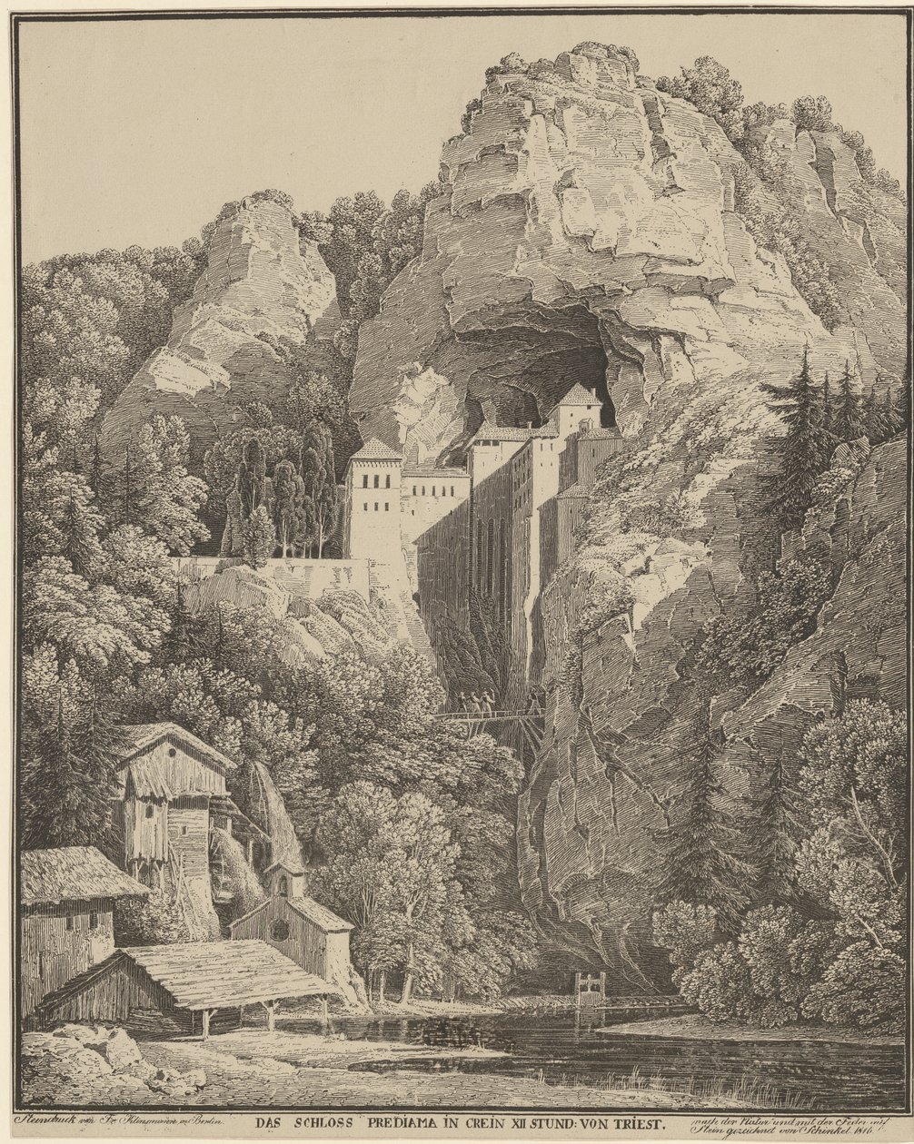 Château de Prediama - Karl Friedrich Schinkel