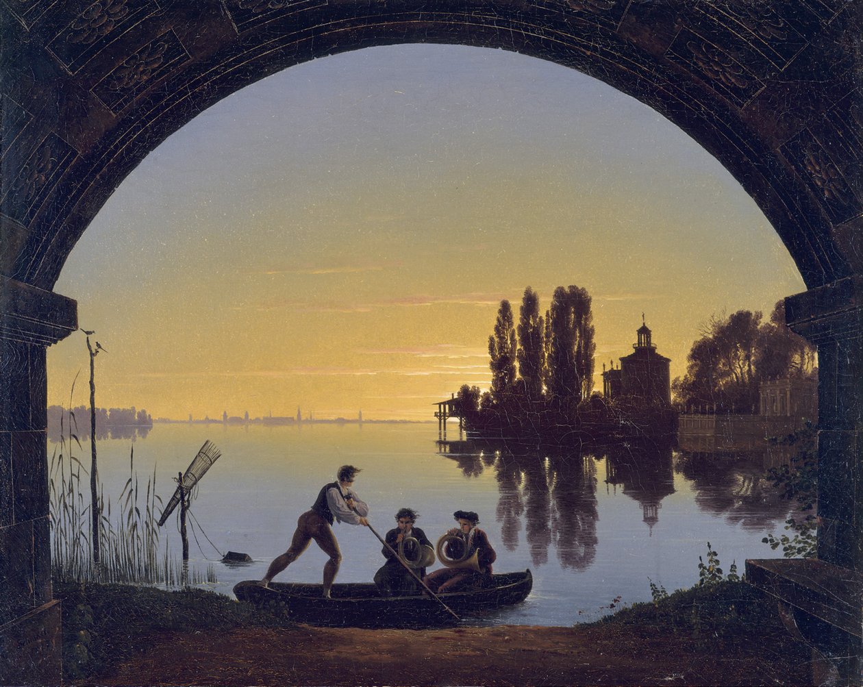 Rive de la Sprée près de Stralau - Karl Friedrich Schinkel