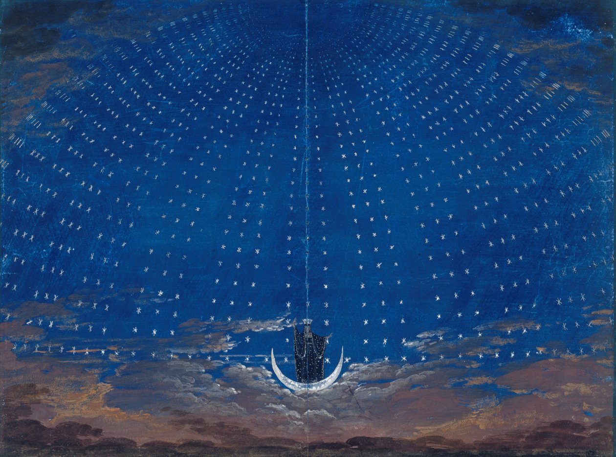 Décor pour La Flûte enchantée de Mozart - Karl Friedrich Schinkel