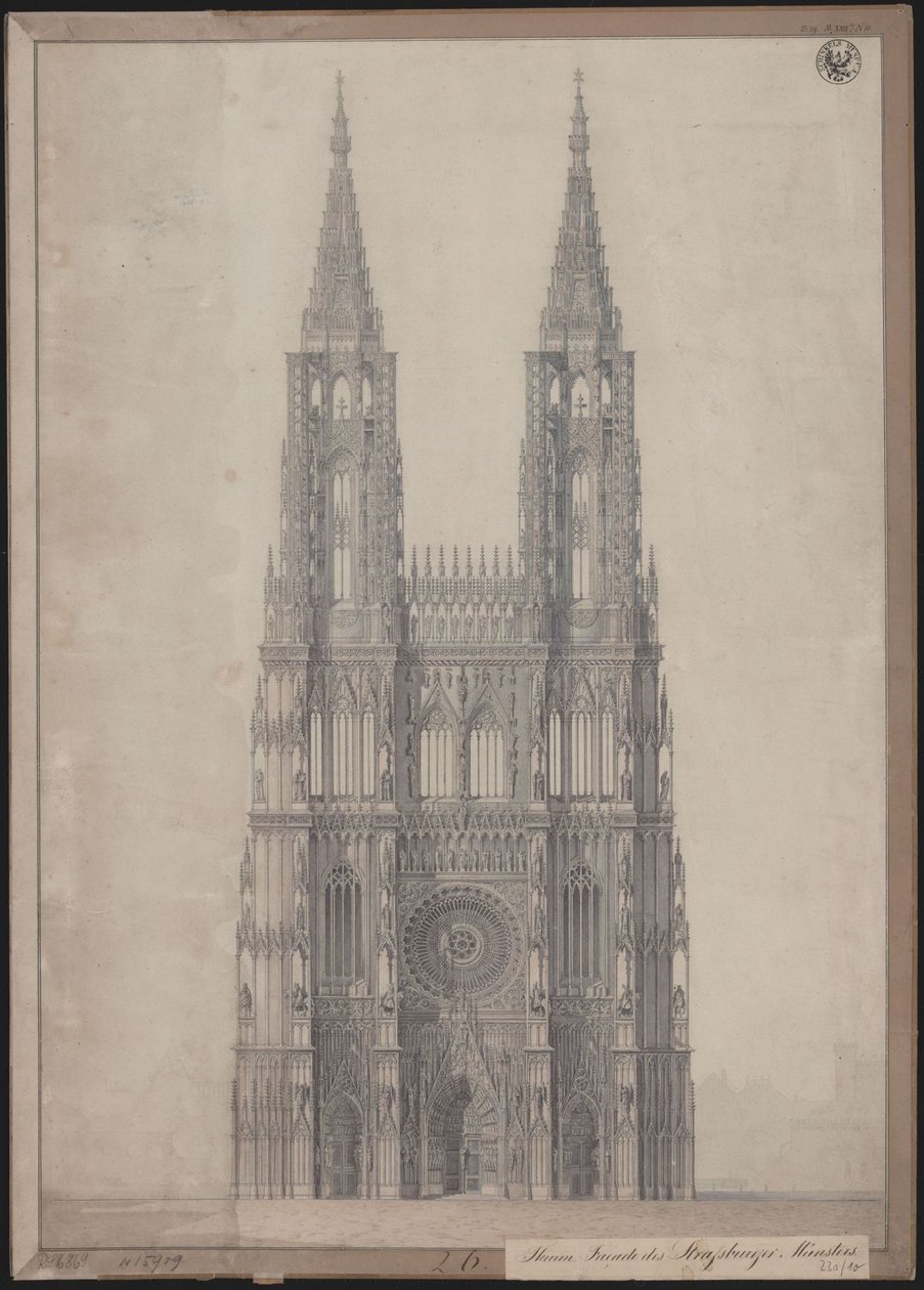 Strasbourg. Cathédrale. Projet pour l
